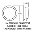 Truck-Lite Model 80 5 1/2'' Bulb Replaceable, clear, black housing 80342
