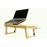 New Adjustable Computer Laptop Desk Bed Table Desk W/ Drawer