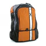 DadGear Backpack Retro Stripe Diaper Bag (Orange)