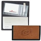 Carolina Hurricanes Leather/Nylon Embossed Checkbook Cover