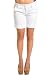 Cute Cuffed Shorts in White