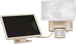 Maxsa Solar-Powered Motion-Activated Security Light, 10 Watt Halogen