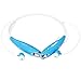 Iwoo Wireless Bluetooth OEM Universal Stereo Headset Headphone Neckband Earbud Blue