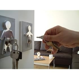 Set of 2 - His and Hers key holder