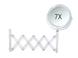 Rucci Extendable Wall-Mount Mirror, Acrylic, 1X 7X