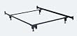 Elite Holly-Matic Heavy Duty Full Size Bed Frame with Headboard/Footboard Attachment 4 Legs and 2 Part Glide By Hollywood Bed Frame
