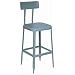 Lyon DD1878 All Welded Steel Seat Stool with Back and Adjustable Leg Extension, 26" Height, 400 lbs Capacity, Dove Gray, (Pack of 2)