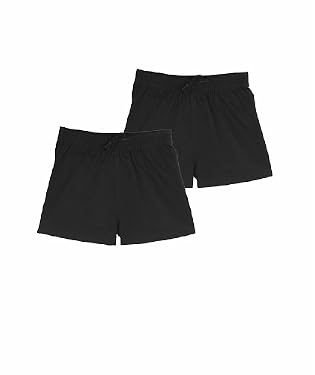 Black rugby shorts - 2pk 4-5years
