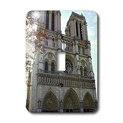 Lenas Photos - Paris - Standing tall and proud is the Cathedral of Notre Dame in France - Light Switch Covers - single toggle switch