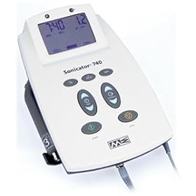 Sonicator 740, 1 and 3 MHz therapeutic ultrasound unit. Medical license or prescription required.