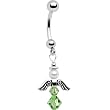 Handmade August Birthstone Angel Belly Ring MADE WITH SWAROVSKI ELEMENTS
