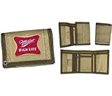 Miller High Life Logo Canvas Nylon Tri-Fold Wallet