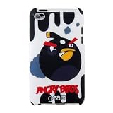 Gear 4 Angry Bird Series Back Case Cover for Ipod Touch 4 Black And White (Slight Discoloration)