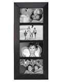 Review Jaf Gifts  / 4-Opening 6x4 Panel Picture Frame BERKELEY - Black Wood