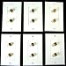 6 Single Speaker Wall Plates With Gold Plated Posts Image