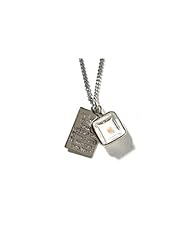 Sterling Silver Mustard Seed with Tag Necklace