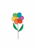 Beistle - 50691 - Power-Flower Wind-Wheel - Pack of 6