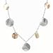 Sterling Silver Multi-Color Circles Necklace