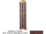 Wine Cellar Innovations Designer Series Collection Poplar with Classic Mahogany Stain Curved Corner with Display 72x25x25-in.