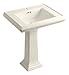 Read Kohler 2258-1-55 Memoirs Pedestal Sink Details Kohler 2258-1-55 Memoirs Pedestal Sink