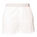 White solid color jersey elastic waist comfortable unisex boxer boxer shorts leisure, no fly, 5 adult sizes
