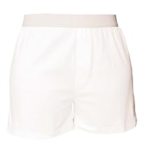 White solid color jersey elastic waist comfortable unisex boxer boxer shorts leisure, no fly,