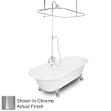 American Bath Factory T150C-SN Winston Bathtub Faucet Package 2 in White