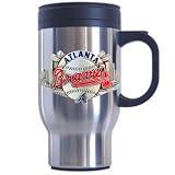 Atlanta Braves Stainless Steel & Pewter Travel Mug