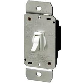 Leviton SP Toggle Dimmer 600Watt 120V White #L22-06641-00W by Leviton