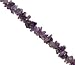 Bead, amethyst, chips, varied sizes, B grade, sold per 16-inch strand.