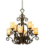 Kalco 4262AC/CALC Ibiza Chandelier Faux Painted