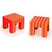 EVA Foam Stool(Purchase in Sets of 2)- 1 in Orange/Red, 1 in Red/Orange