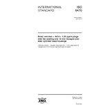 ISO 8470:2001, Road vehicles -- M14 x 1,25 spark-plugs with flat seating and 16 mm hexagon and their cylinder head housings