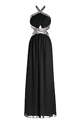 Sheath Halter Belted Chiffon Bandage Dress/Evening Dress/Bridesmaid Dress/Prom Dress/Party Dress 