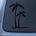 PALM TREES - Tropical Beach - Car, Truck, Notebook, Vinyl Decal Sticker #1027 | Vinyl Color: Black