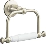 KOHLER K-211-BN Antique Toilet Tissue Holder, Vibrant Brushed Nickel
