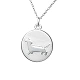 Mochi & Jolie Silver Pendant Necklace, Dachshund