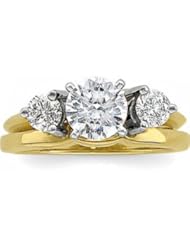 Ann Harrington Jewelry 14k 2-tone 1/2 Ct Tw Diamond Ring Wrap