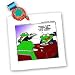 Londons Times Funny Animals Cartoons - Frog Dinner Date Embarrassment - Quilt Squares