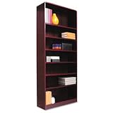 Alera Radius Corner Bookcase, Finished Back, Wood Veneer, 7 Shelf, 36 W by 12 D by 84 H, Mahogany 31Zza4o1axL. SL160 Alera Radius Corner Bookcase, Finished Back, Wood Veneer, 7 Shelf, 36 W by 12 D by 84 H, Mahogany