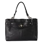Authentic Coach Pebbled Penelope Leather Large Carryall Bag 16532 Black