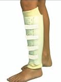 Tibia Fracture Brace, left, Size: L; Mid Calf Circumference: 13-16.5'' / 33-42cm; Height: 1