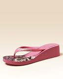 31ZziHGf9iL. SL160  bebe Crystal Wedge Flip Flop