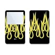 Yellow Neon Flames Design Skin Decal Sticker for Apple iPod video 30GB/ 60GB/ 80GB Player