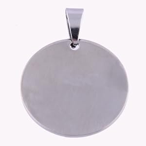 Kadima Lots of 4 Stainless Steel Dogtag Pendant Plain Mix 2 sizes, 2pcs each size