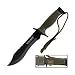 Survivor - Couteau de chasse / survie / combat elite Force - Green jungle double lames lisse / scie 