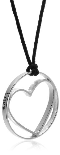 Childrens Toyshop  Jewelry : Sterling Silver "Love" Heart Pendant, 18"