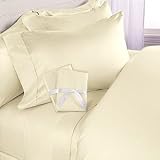 1200 Thread Count Queen 4pc Bed Sheet Set 100% Egyptian Cotton Deep Pocket 1200 TC Solid... by Signature Bedding