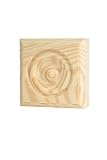 Thunderbird Forest Products RTB-35OAK Rosette Trim Block 1" x 3-3/4" x 3-3/4" - Oak(pack of 10)