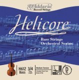 DAddario Helicore Orchestral Bass 3/4 Medium Single D String